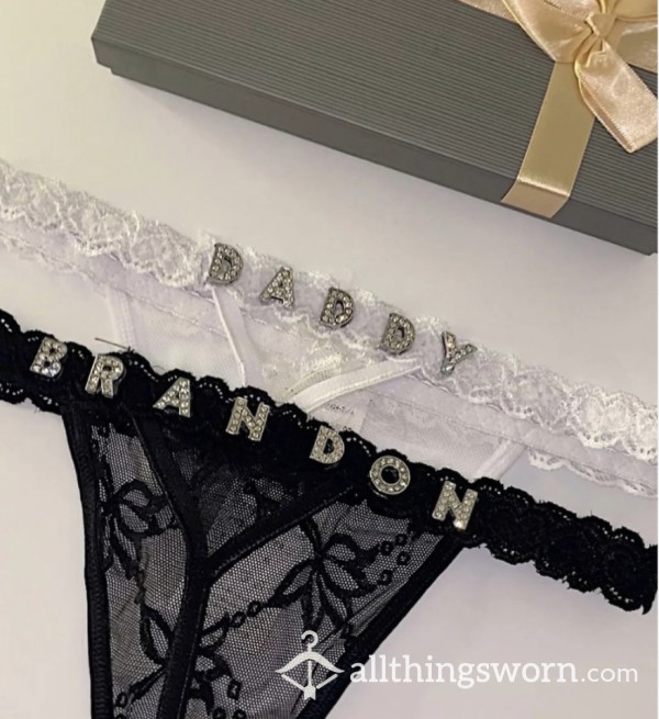 ⭐️ Premium ✨ PANTIES WITH YOUR NAME ✨