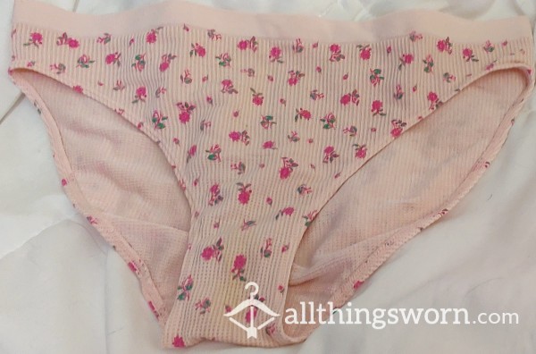 Flor*l Full Coverage Panty, Pink