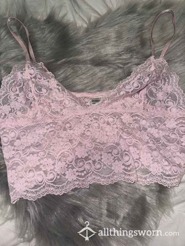 Pretty Pink Lace Bralette