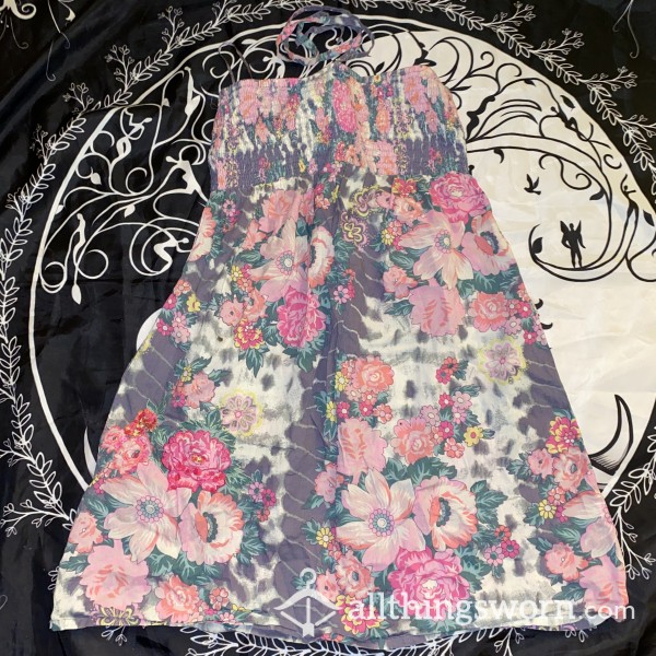 Print Flowery Sissy Dress