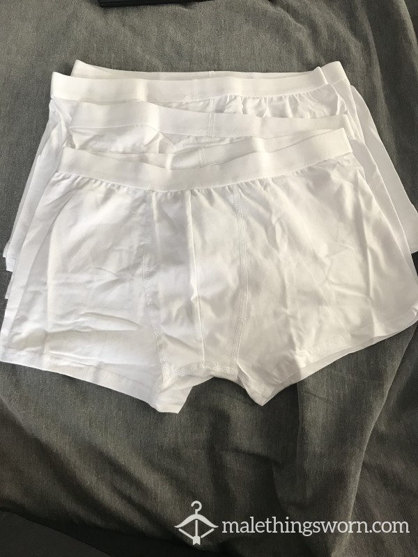 Pristine White Boxers