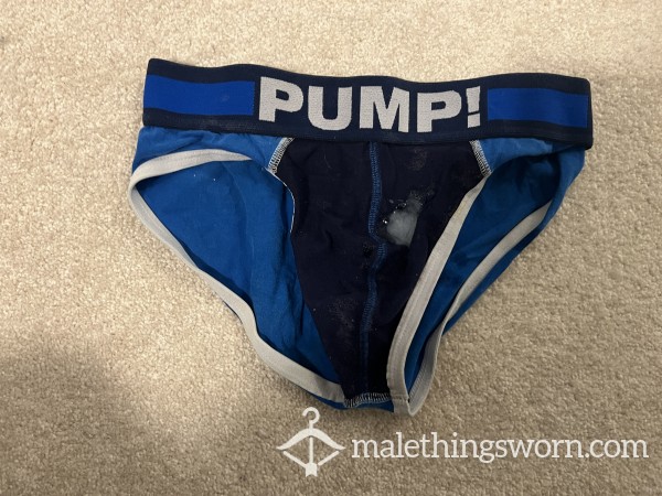 Blue PUMP Briefs C*m Rag (S)