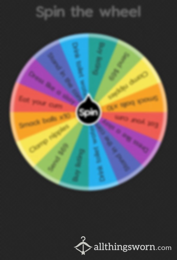 ‼️PUNISHMENT TASK WHEEL‼️