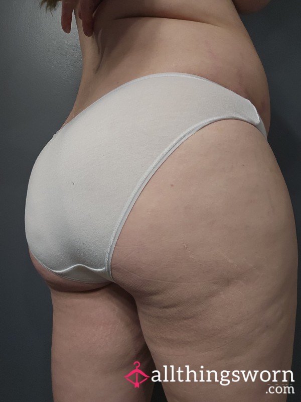 Pure White Cotton Panties—Ready To Ignite Your Fantasies! ✨👙