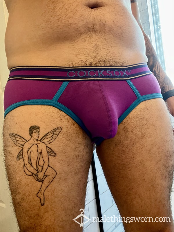 Purple C*cksox Briefs *SOLD*