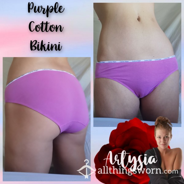 Purple Cotton Bikini