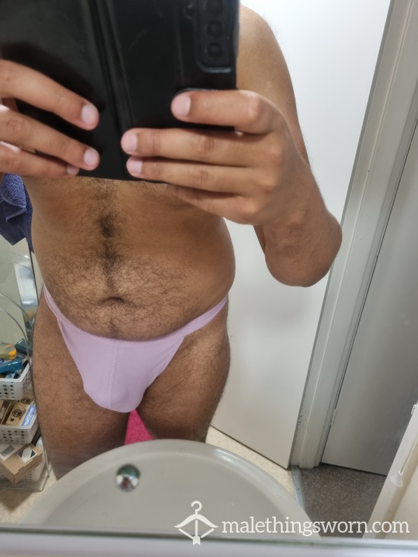 Purple Cotton Thong