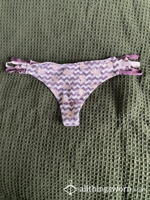 Purple Elephant Thong Size Medium