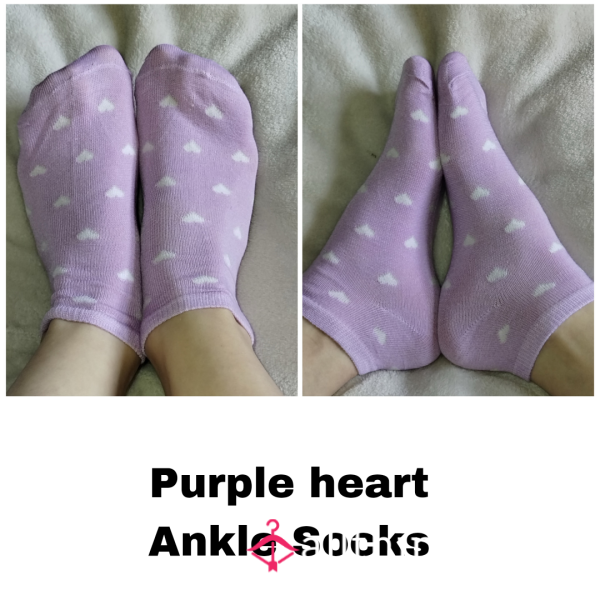 PURPLE HEART ANKLE SOCKS