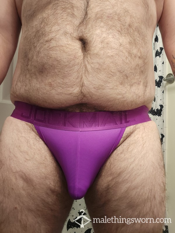 Purple Jockmail Jockstrap Ready To Be Loaded And Customized Just For You!