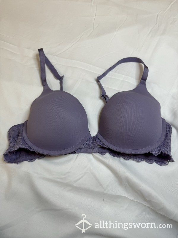 Purple Lace Band Bra 36C