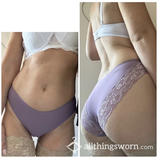 Purple Nylon Panties