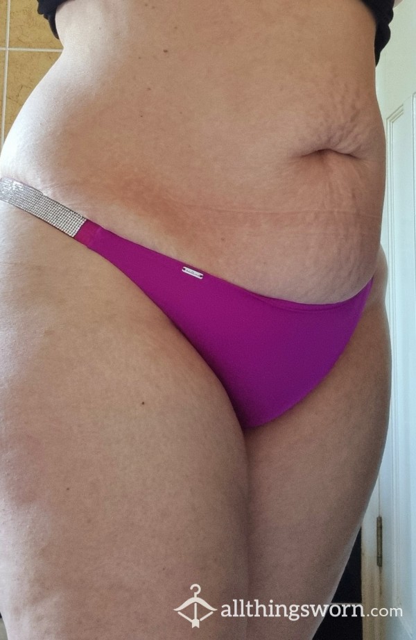 ❤️ REDUCED ❤️Purple Panties With Rhinestone Band