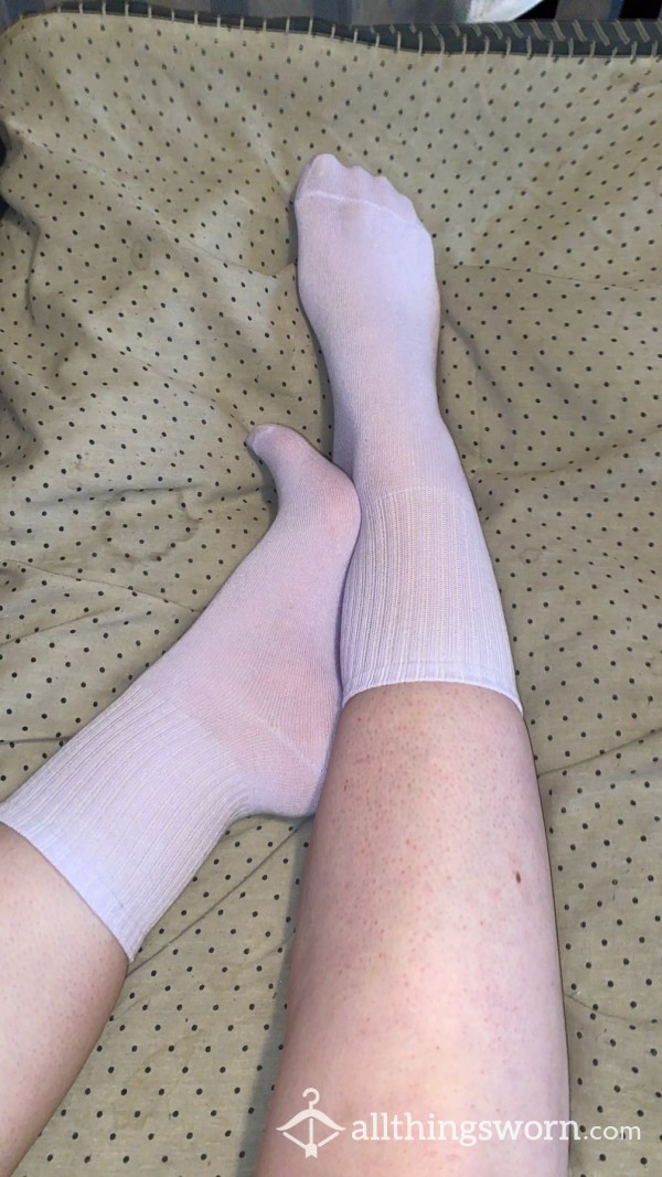 Purple Short Crew Socks