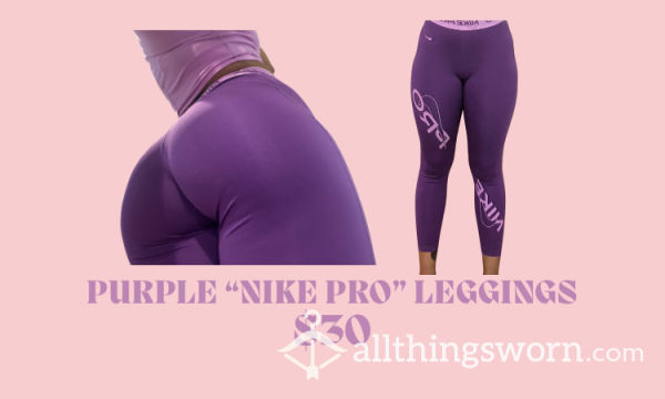 Purple Skin Tight Leggings