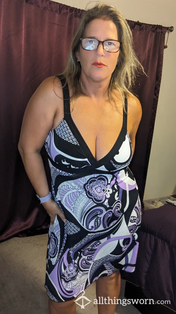 Purple Swirly Dress