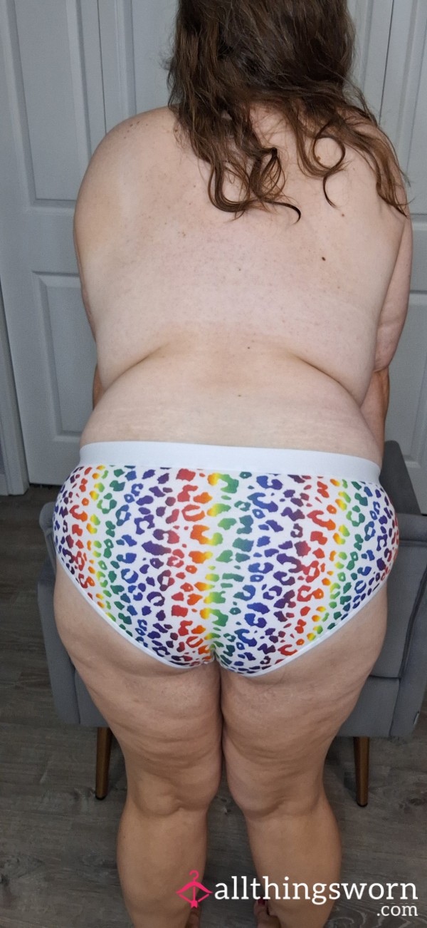 Rainbow Animal Print Cotton Panties 48hr Wear