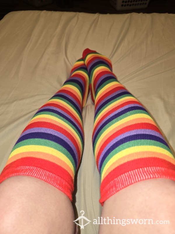 Rainbow Knee High Socks