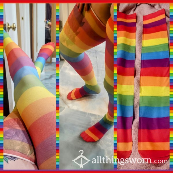 🌈Rainbow Thigh Highs🌈