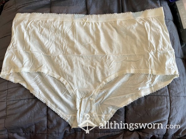 Cream Cotton Knickers