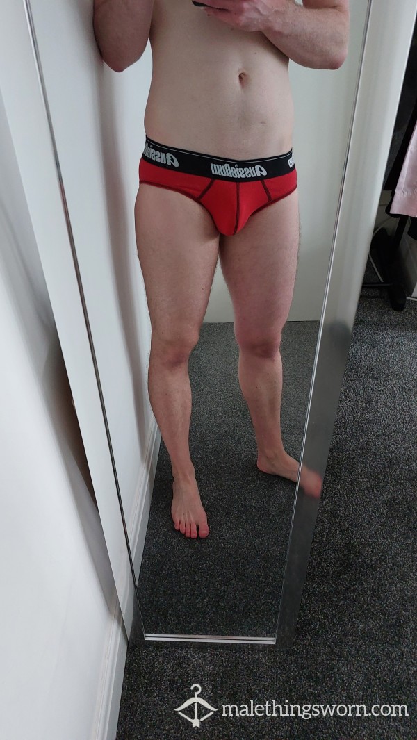 Red Aussieb*m LockerBoy Briefs