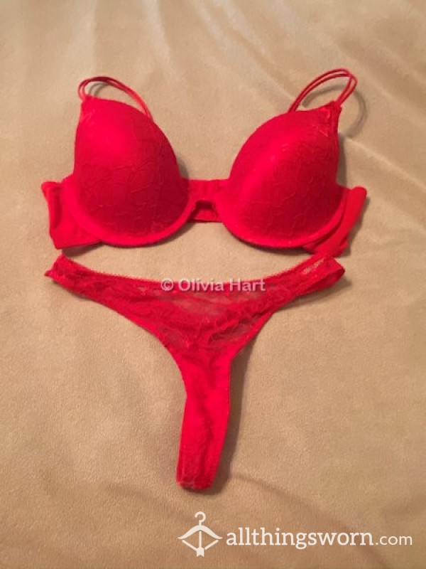 Red Bra & Pantie Set