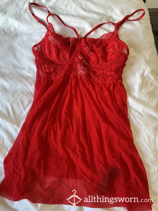 Red Chemise - Worn