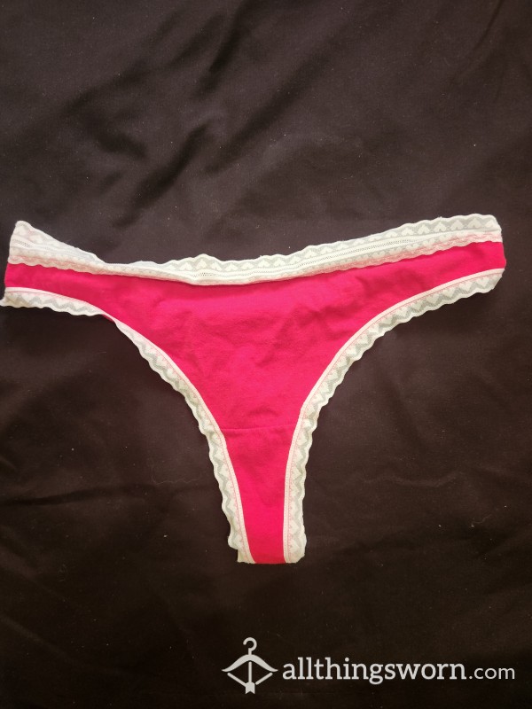 Red Cotton Thong