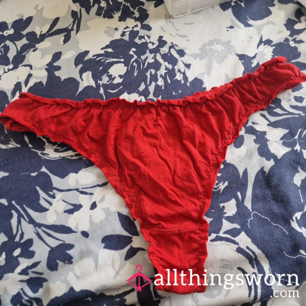 ❤️Red Cotton Thong ❤️‍🔥