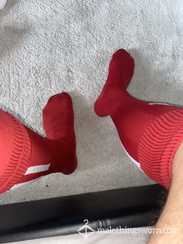 Red Football Socks