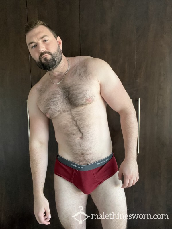 Red Gym Briefs