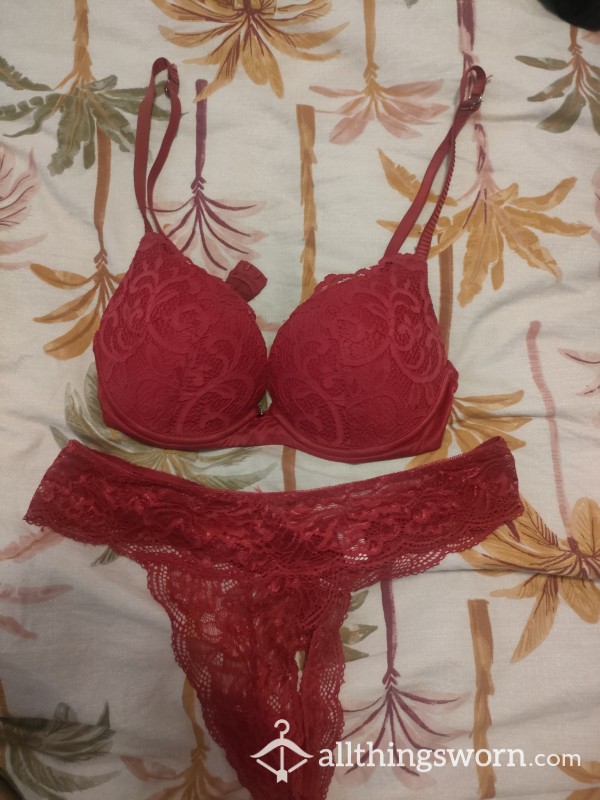 Red Hot 'red' Lingerie Set