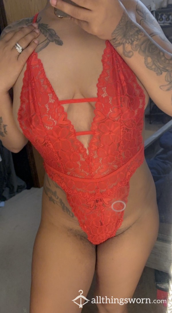 Red Lace Body Suit