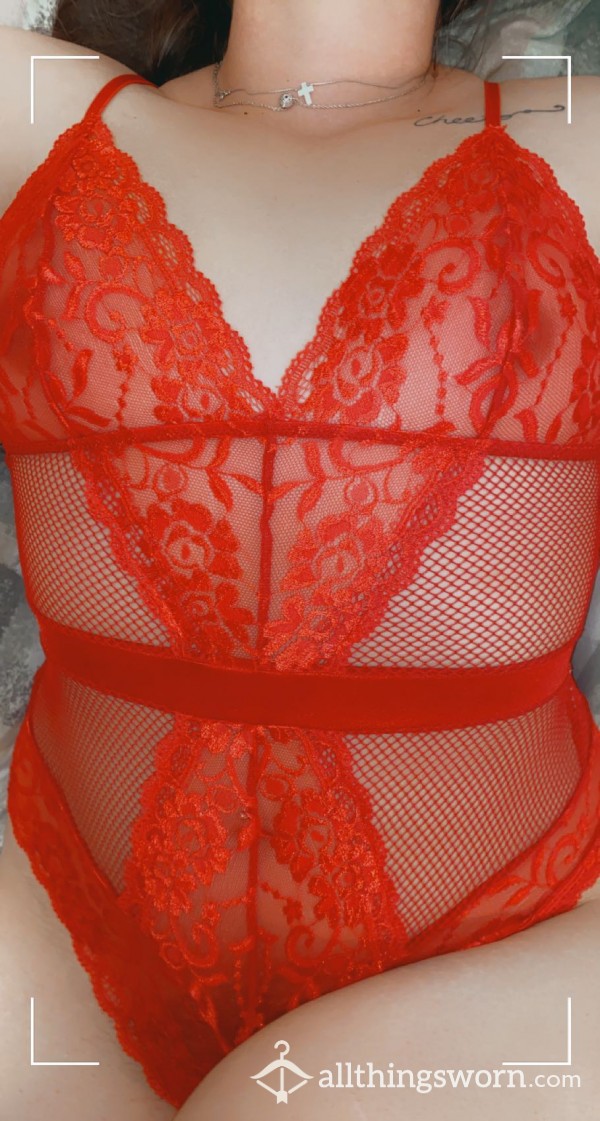 Red Lace Body Suit