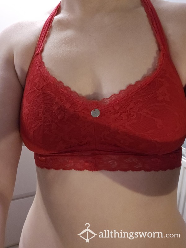 Red Lace DKNY Bra