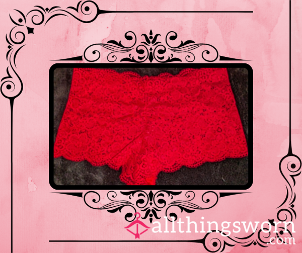 Red Lace Pantys