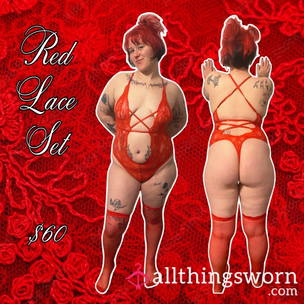 ❤️ RED LACE SET ❤️