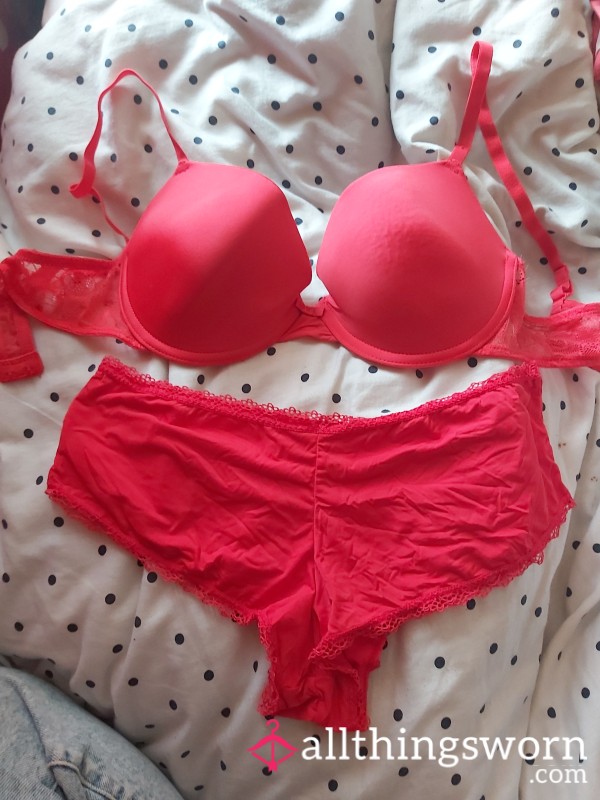 Red Lingerie Silky Soft Set