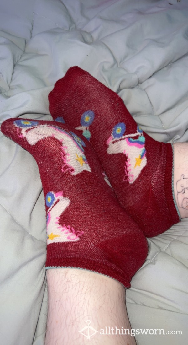 Red Roller Sk*te Socks 🛼