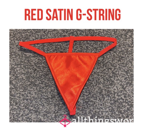 Red Satin G-string💋