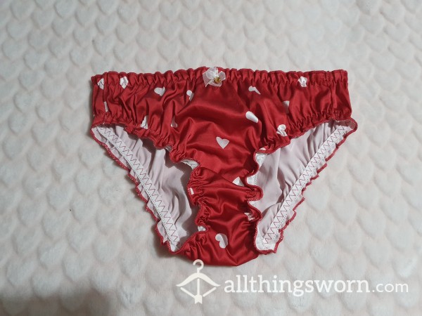 Red Satin Ruffle Fullbacks