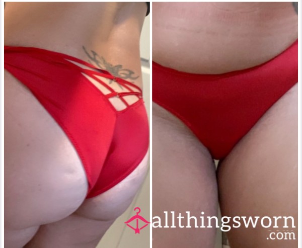 Red Satin VS Panties ❤️