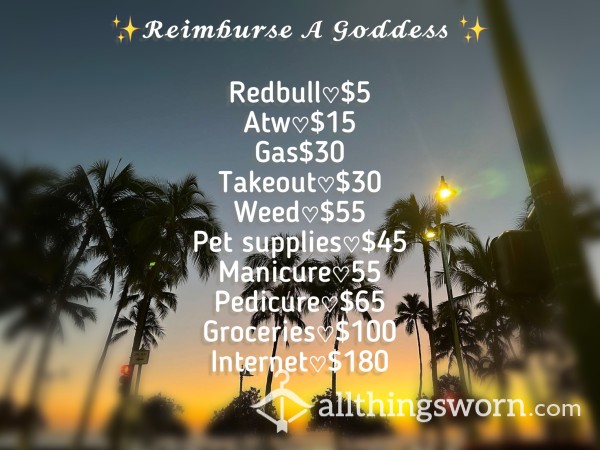 ⭐️REIMBURSE A GODDESS ⭐️