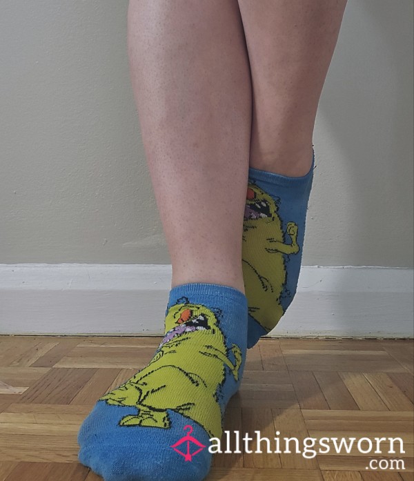 Reptar 🦖🦖🦖 Ankle Socks || Shipping And Custom Photos Incl.