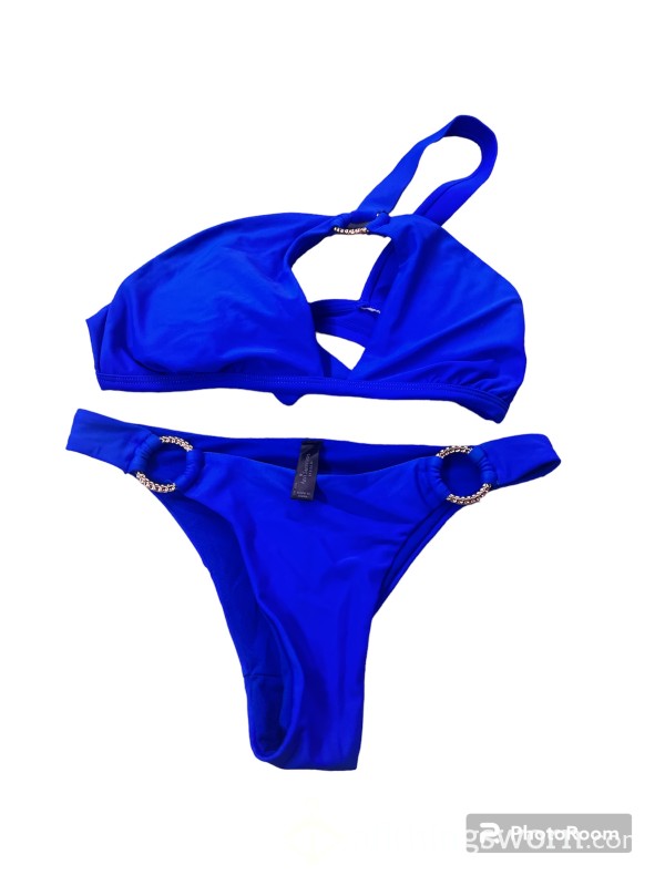 Royal Blue Bikini Well Worn