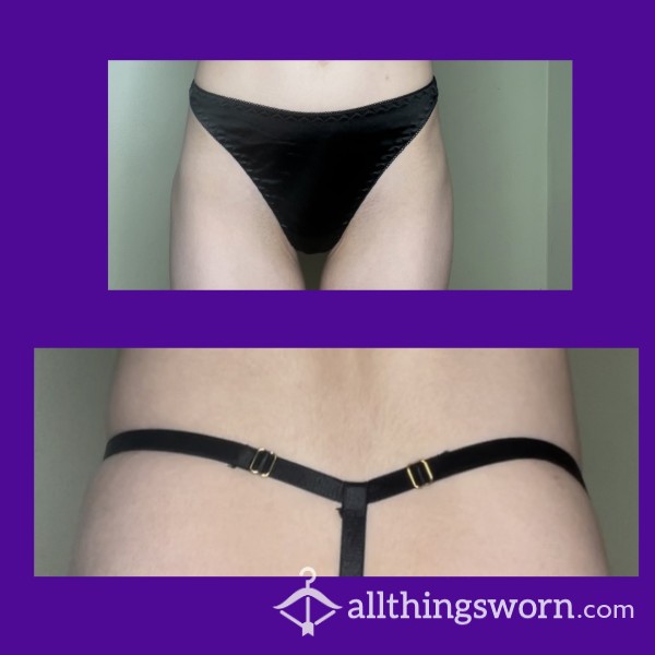 Satin Black G-string