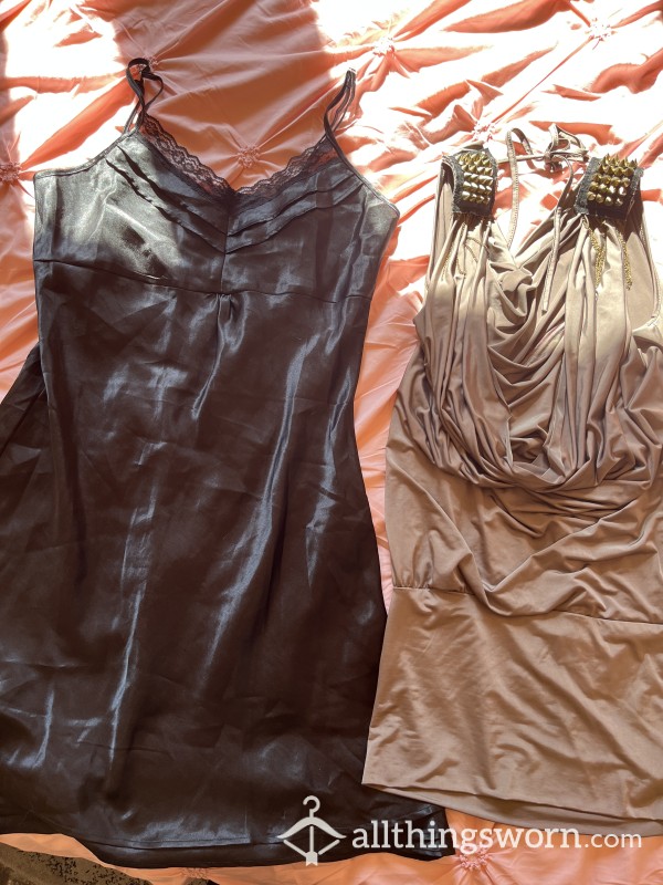 Satin Worn  Dresses