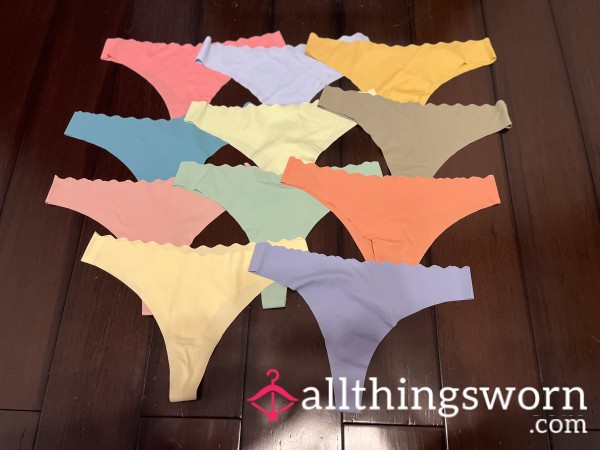 Scalloped Cut Thongs