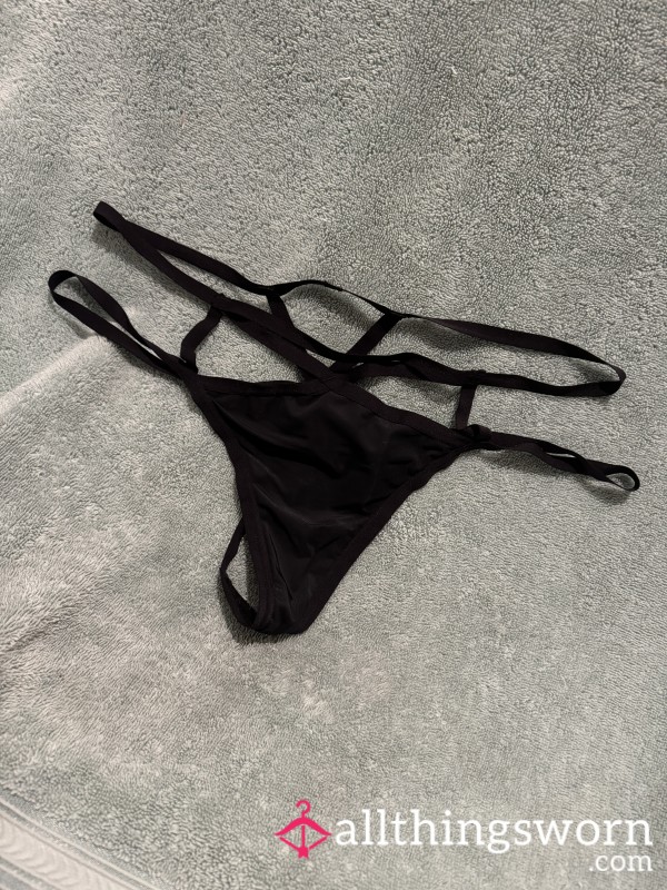 Strappy AdoreMe Thong WORN W Extras