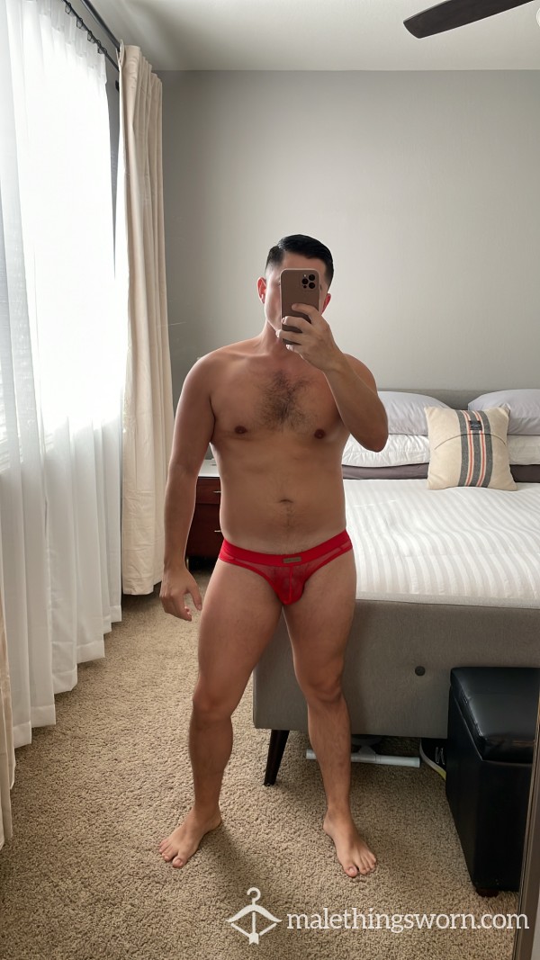 See Thru Red Undies